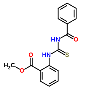 2-([(苯甲酰基氨基)羰基硫代yl]氨基)苯羧酸甲酯结构式_77711-35-4结构式