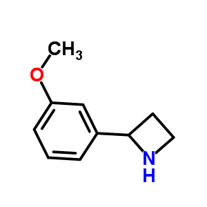 (9ci)-2-(3-甲氧基苯基)-氮杂丁烷结构式_777887-12-4结构式
