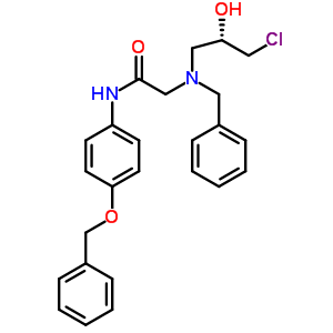 (S)-2-[benzyl-(3-chloro-2-hydroxy-propyl)-amino]-n-(4-benzyloxy-phenyl)-acetamide Structure,777934-41-5Structure