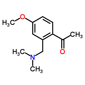 1-(2-Dimethylaminomethyl-4-methoxy-phenyl)-ethanone Structure,77973-25-2Structure