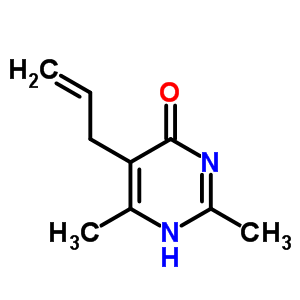5-烯丙基-2,6-二甲基-4-羟基嘧啶结构式_78304-54-8结构式