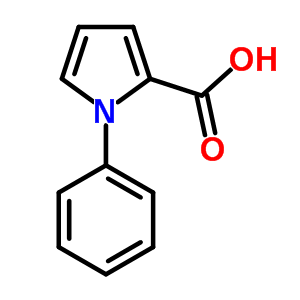 1-苯基-1H-吡咯-2-羧酸结构式_78540-03-1结构式