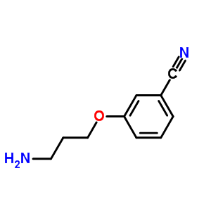 3-(3-氨基丙氧基)苯甲腈结构式_785760-03-4结构式