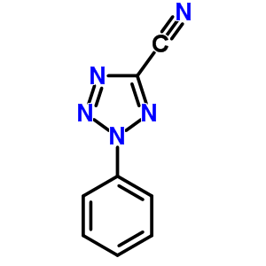 2-苯基四唑-5-甲腈结构式_78984-92-6结构式
