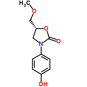 (R)-3-(4-hydroxyphenyl)-5-(methoxymethyl)-2-oxazolidinone Structure,79038-60-1Structure