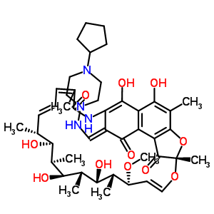 25-Desacetyl rifapentine Structure,79039-56-8Structure
