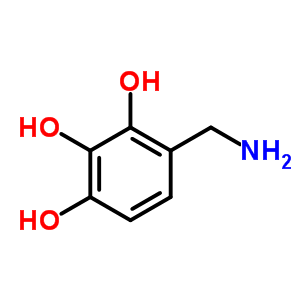 4-(氨基甲基)苯-1,2,3-三醇结构式_79490-80-5结构式