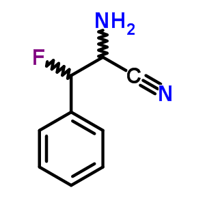 2-氨基-3-氟-3-苯基-丙腈结构式_79559-50-5结构式
