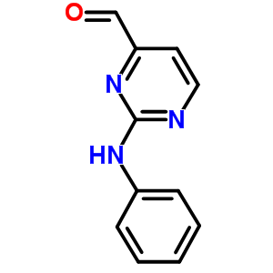 2-(苯基氨基)嘧啶-4-羧醛结构式_797793-40-9结构式