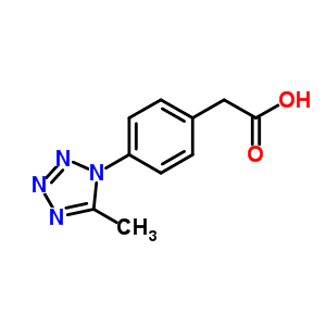 [4-(5-甲基-1H-四唑-1-基)苯基]乙酸结构式_799262-38-7结构式