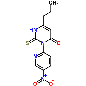 3-(5-硝基吡啶-2-基)-6-丙基-2-磺酰基-1H-嘧啶-4-酮结构式_79932-97-1结构式