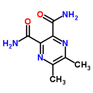 5,6-二甲基-2,3-吡嗪二羧酰胺结构式_80356-88-3结构式