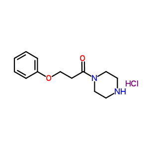 3-苯氧基-1-(1-哌嗪)-1-丙烷酮结构式_80385-33-7结构式