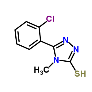 5-(2-氯苯基)-4-甲基-4H-1,2,4-噻唑-3-硫醇结构式_80590-50-7结构式