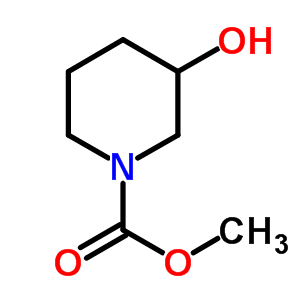 3-羟基哌啶-1-羧酸甲酯结构式_80613-04-3结构式