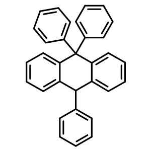 9,10-二氢-9,9,10-三苯基-蒽结构式_809-40-5结构式