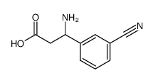 3-氨基-3-(3-氰基苯基)丙酸盐酸盐结构式_80971-96-6结构式