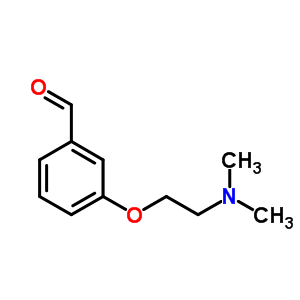 3-[2-(二甲基氨基)乙氧基]苯甲醛结构式_81068-25-9结构式