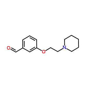 3-(2-哌啶-1-基乙氧基)苯甲醛结构式_81068-27-1结构式