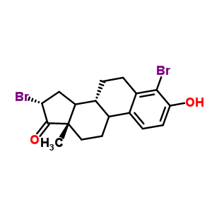 4,16a-二溴雌酮结构式_81072-41-5结构式