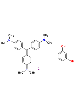 间苯二酚结晶紫结构式_81133-29-1结构式