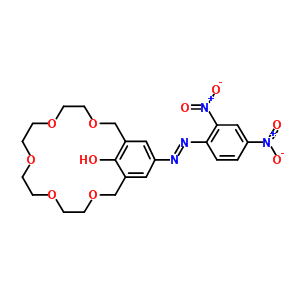 18-冠-5[4-(2,4-二硝基苯基氮杂)苯酚]结构式_81238-58-6结构式