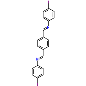 N-(4-碘苯基)-1-[4-[(4-碘苯基)亚氨基甲基]苯基]甲胺结构式_81431-01-8结构式