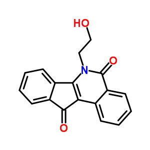 6-(2-羟基乙基)-5H-茚并[1,2-c]异喹啉-5,11(6H)-二酮结构式_81721-79-1结构式