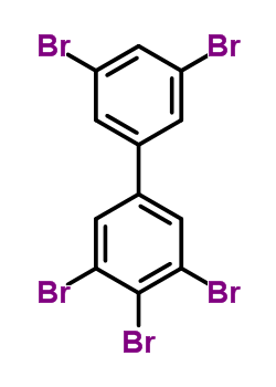 3,3,4,5,5-五溴联苯结构式_81902-33-2结构式