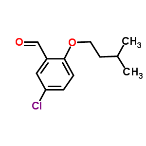5-氯-2-(3-甲基丁氧基)苯甲醛结构式_81995-29-1结构式