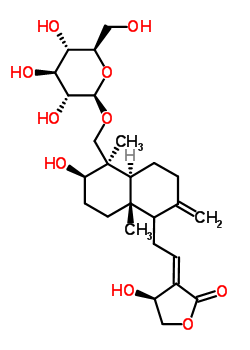 穿心莲内酯苷结构式_82209-76-5结构式
