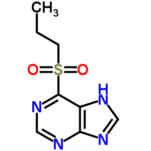 6-(丙基磺酰基)嘌呤结构式_82499-12-5结构式