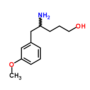 4-氨基-5-(3-甲氧基苯基)-1-己醇结构式_82590-42-9结构式