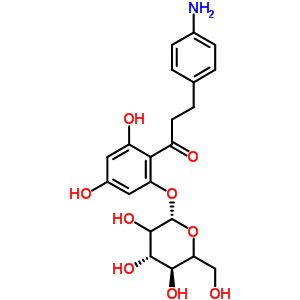 4-氨基根皮苷结构式_82628-89-5结构式