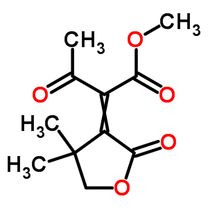 Methyl 2-(4,4-dimethyl-2-oxo-oxolan-3-ylidene)-3-oxo-butanoate Structure,82698-85-9Structure
