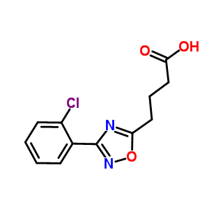 4-[3-(2-氯苯基)-1,2,4-噁二唑-5-基]丁酸结构式_827014-22-2结构式