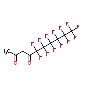 (全氟庚酰基)乙酮结构式_82822-26-2结构式