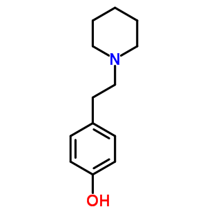 4-[2-(1-哌啶基)乙基]苯酚结构式_82966-19-6结构式