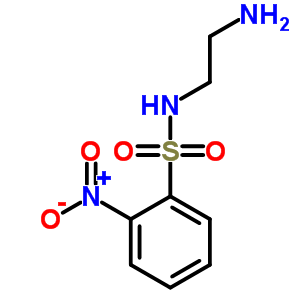 1-氨基-2-(2-硝基苯磺酰胺)乙烷结构式_83019-91-4结构式
