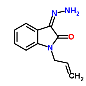 1-烯丙基-3-肼基-1,3-二氢-2-吲哚酮结构式_832-83-7结构式