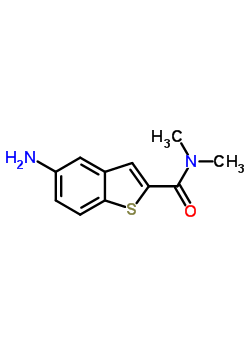 5-氨基-N,N-二甲基-1-苯并噻吩-2-羧酰胺结构式_832103-01-2结构式