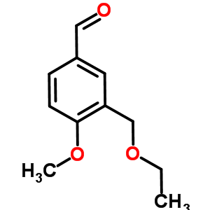 3-(乙氧基甲基)-4-甲氧基苯甲醛结构式_832737-85-6结构式
