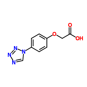 [4-(1H-四唑-1-基)苯氧基]乙酸结构式_832740-47-3结构式