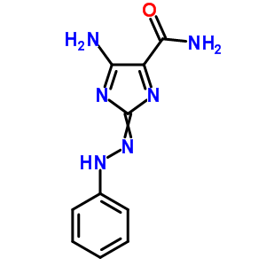 5-氨基-2-(苯肼基)咪唑-4-羧酰胺结构式_83296-77-9结构式