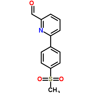 6-[4-(Methylsulfonyl)phenyl]-2-pyridinecarboxaldehyde Structure,834884-84-3Structure