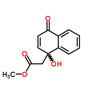 Methyl 2-(1-hydroxy-4-oxo-naphthalen-1-yl)acetate Structure,83552-99-2Structure