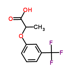2-[3-(三氟甲基)苯氧基]丙酸结构式_836-35-1结构式