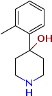4-(2-甲基苯基)哌啶-4-醇结构式_83674-76-4结构式