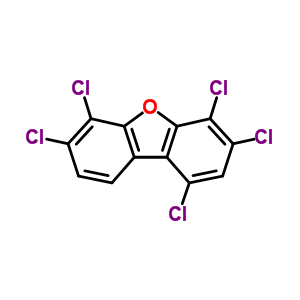1,3,4,6,7-五氯二苯并呋喃结构式_83704-36-3结构式