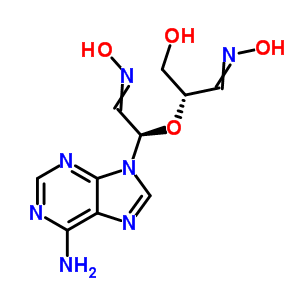 (2S)-2-[(1r)-1-(6-氨基嘌呤-9-基)-2-羟基亚氨基-乙氧基]-3-羟基亚氨基-丙烷-1-醇结构式_83905-17-3结构式